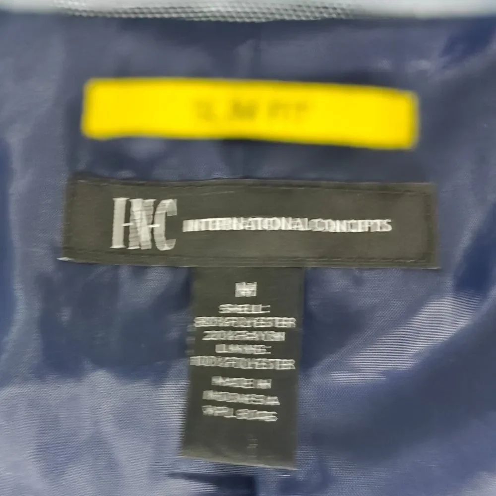 INC International Concepts Men's Sport Coat Blazer Two Button Blue Slim Fit‎ Med